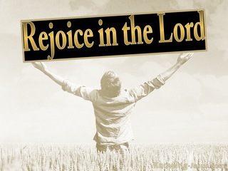 Philippians 3:1 Rejoice In The Lord (beige)